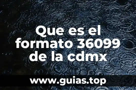 Formato MKV para qué es 5 Que es el formato 36099 de la cdmx