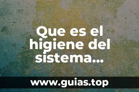 Que es la higiene y tipos de higiene 3 Que es el higiene del sistema digestivo