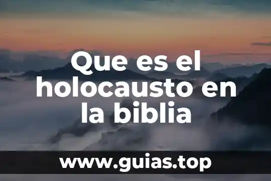 Que es la verdad pilatos biblia 6 Que es el holocausto en la biblia