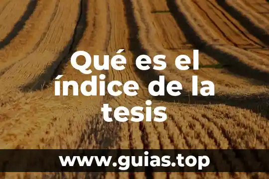 Que que es el indice e emulsificacion 5 Qué es el índice de la tesis