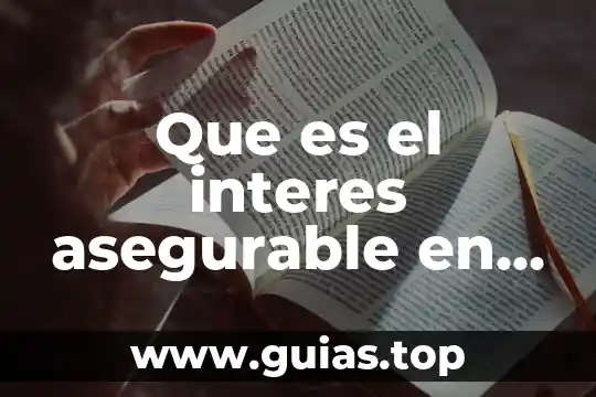 Que es la corresponsabilidad en asuntos de interes publico 6 Que es el interes asegurable en un contrato de seguro