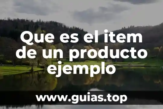 Que es justicia y un ejemplo de ello yahoo 7 Que es el item de un producto ejemplo