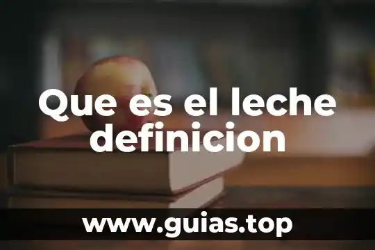 Qué es definición del problema en programación 7 Que es el leche definicion
