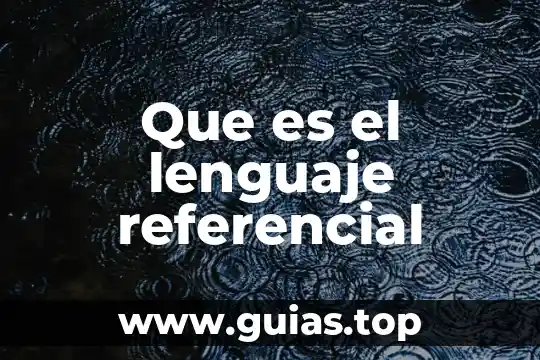 Que es el lenguaje haptica 8 Que es el lenguaje referencial
