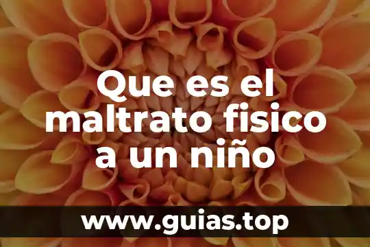 Que es el no al maltrato animal 6 Que es el maltrato fisico a un niño