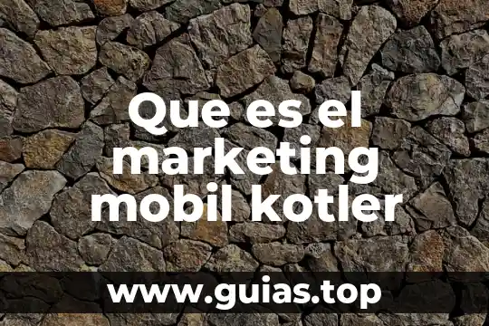 Kotler que es un plan de crisis 8 Que es el marketing mobil kotler
