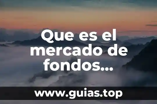 Que es una empresa administradora de fondos 3 Que es el mercado de fondos prestables