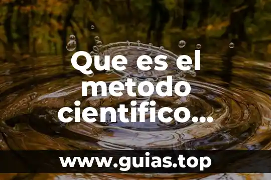 Que es el metodo y los tipos de metodo 3 Que es el metodo cientifico informacion recuperado de paginas universitarios