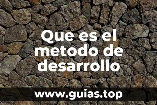 Que es bueno para arralar la sangre 5 Que es el metodo de desarrollo