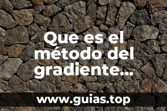 Que es el metodo de la esfera descendente viscosidad 3 Que es el método del gradiente descendente