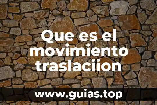 Qué es movimiento poético barroco 6 Que es el movimiento traslaciion