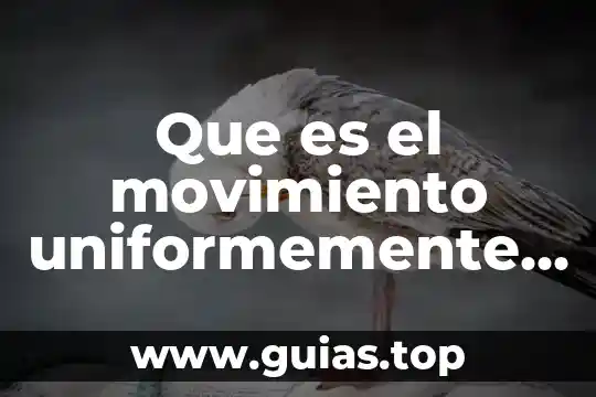 Que es movimiento uniformente acelerado 4 Que es el movimiento uniformemente acelerado o variado