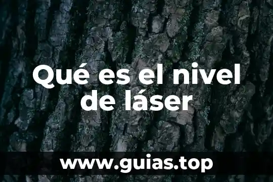 Que es un referente a nivel nacional 3 Qué es el nivel de láser