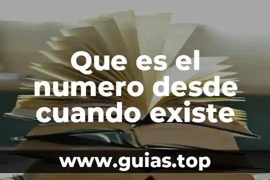 El ser humano desde que es un ser que comunica 4 Que es el numero desde cuando existe