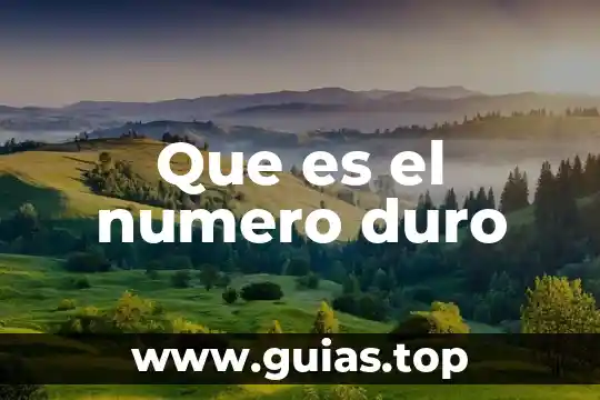 Qué es número cardinal 8 Que es el numero duro