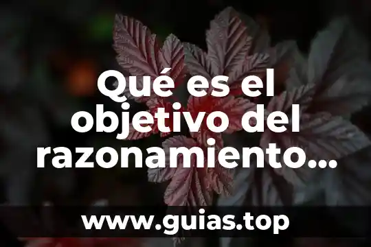 Que es razonamiento unam 6 Qué es el objetivo del razonamiento verbal