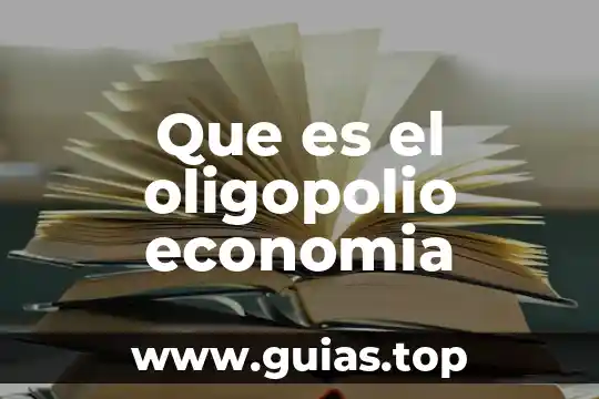 Conclusión de que es la economía 7 Que es el oligopolio economia