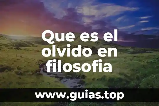 Qué es tiranía en filosofía 6 Que es el olvido en filosofia