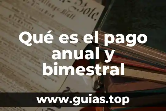 Que es pago por compensacion 6 Qué es el pago anual y bimestral