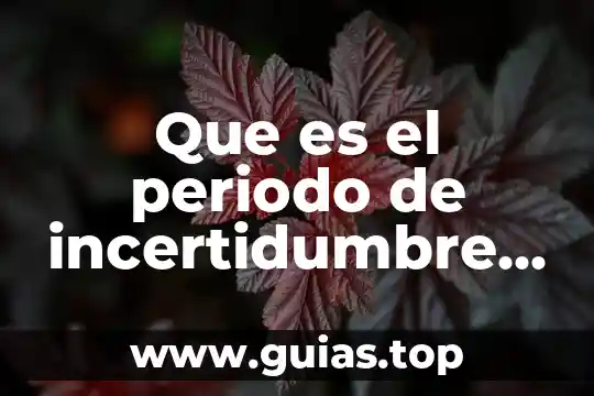 Que es un periodo de recesion 5 Que es el periodo de incertidumbre de tourdes