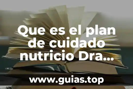 Que es la ejecucion en el proceso cuidado 8 Que es el plan de cuidado nutricio Dra Martha Altamirano