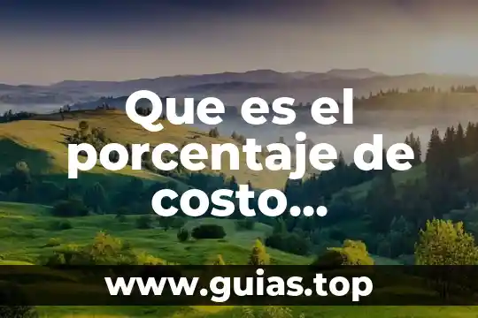 Que es el concepto de sistema financiero 4 Que es el porcentaje de costo financiero