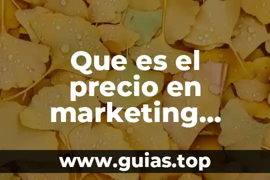 Que es el concepto sotobosque 8 Que es el precio en marketing industrial