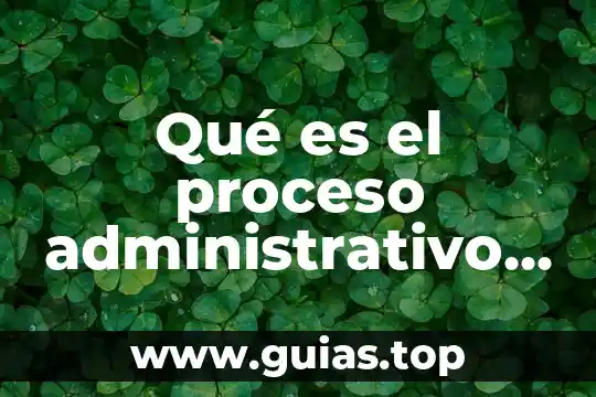 Que es ser arena 7 Qué es el proceso administrativo según fernández arena
