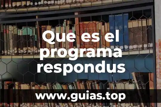 Qué es saber concepto 7 Que es el programa respondus