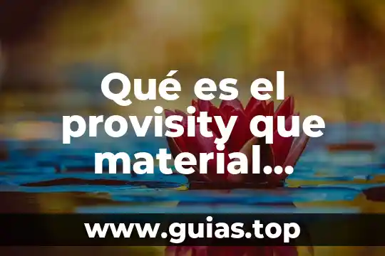 Que contiene el acido que es droga 5 Qué es el provisity que material contiene