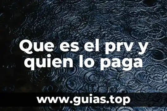 Quien se cree que es elemental 3 Que es el prv y quien lo paga