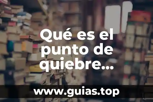 Que es ontologiadesde el punto de vista juridico 6 Qué es el punto de quiebre financiero