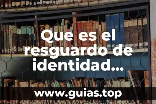 Que es regazo digital 4 Que es el resguardo de identidad digital