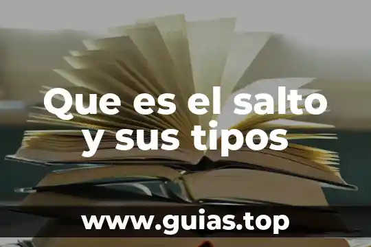 Que es le depredacion y sus tipos 3 Que es el salto y sus tipos