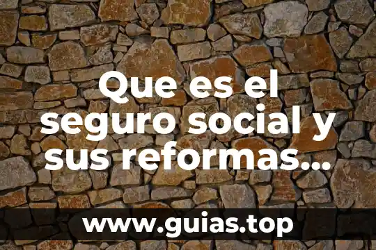Que es no ser minucioso 6 Que es el seguro social y sus reformas en mexico