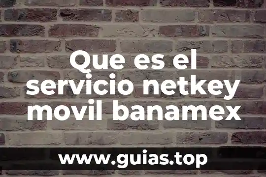 Que es el alias de una cuenta banamex 4 Que es el servicio netkey movil banamex