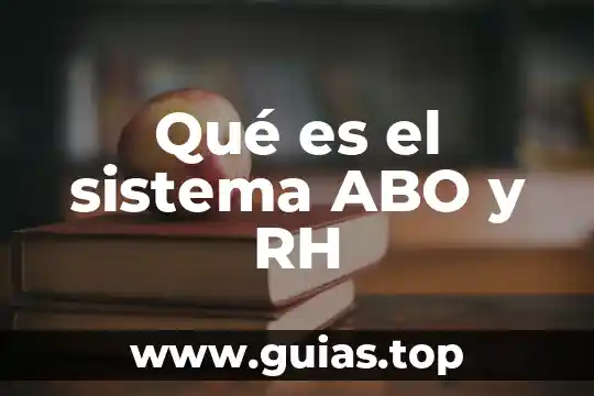 Para que es un examen grupo sanguíneo y factor rh 4 Qué es el sistema ABO y RH