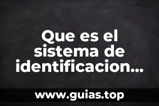 Que es el número de identificación de cuenta ivr 3 Que es el sistema de identificacion visual