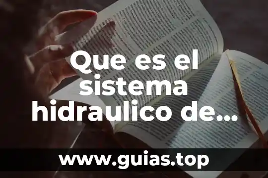 Que es un plano hidraulico 4 Que es el sistema hidraulico de un avion