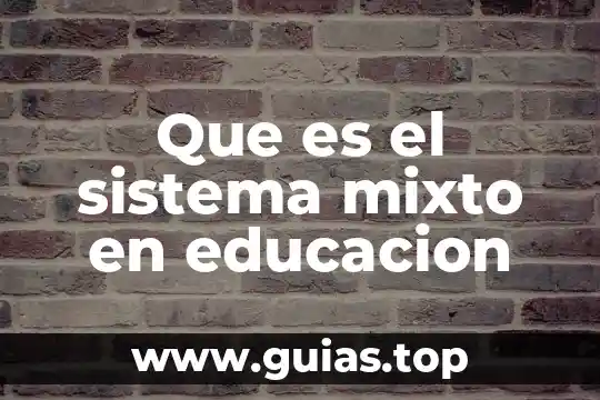 Qué es un número mixto definición 4 Que es el sistema mixto en educacion