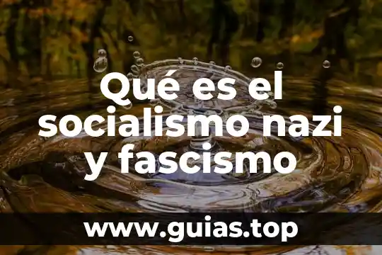 Que es el pensamiento filosofico marxista del socialismo 7 Qué es el socialismo nazi y fascismo