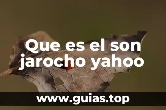 Qué es ser persona scielo 3 Que es el son jarocho yahoo