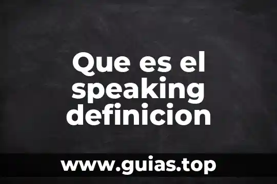 Que es color definicion para niños 8 Que es el speaking definicion