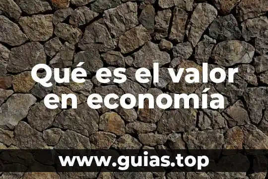 Cadena de valor de una empresa que es 6 Qué es el valor en economía