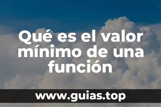 Que es la libertad es un valor 6 Qué es el valor mínimo de una función