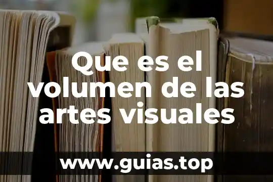 Que es el volumen de las artes visuales