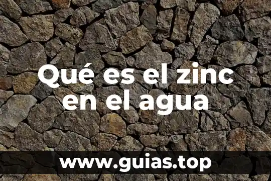 Que es la autoionización del agua libros 6 Qué es el zinc en el agua