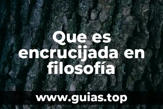 ¿Qué es la filosofía org? 7 Que es encrucijada en filosofía