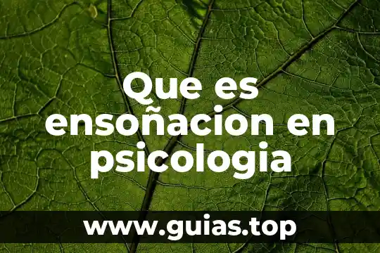 Qué es la conducta psicología y mente 7 Que es ensoñacion en psicologia