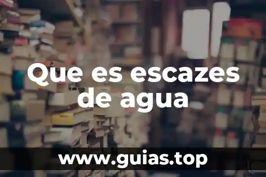 Que es agua de cloro 7 Que es escazes de agua
